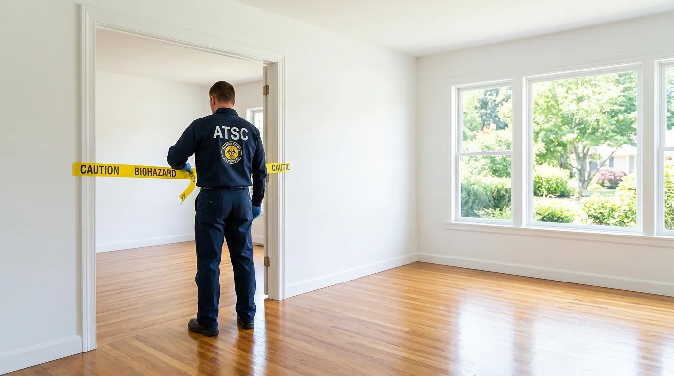 Certified biohazard cleanup crew performing Crime Scene Cleanup in Hilmar-Irwin